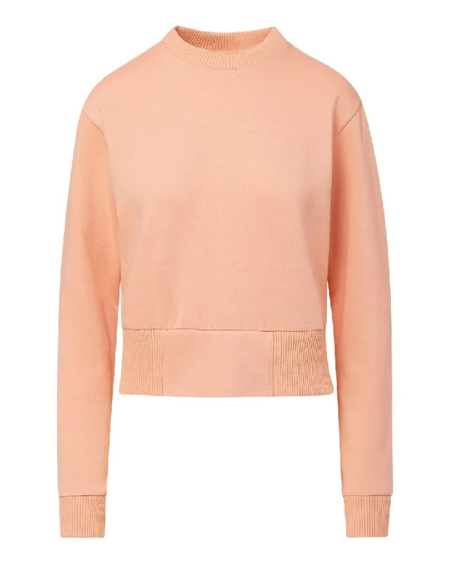 men's crewneck sweater with pockets and ribbed edgesWomen's Cloud Fleece Crop Crewneck Sweatshirt