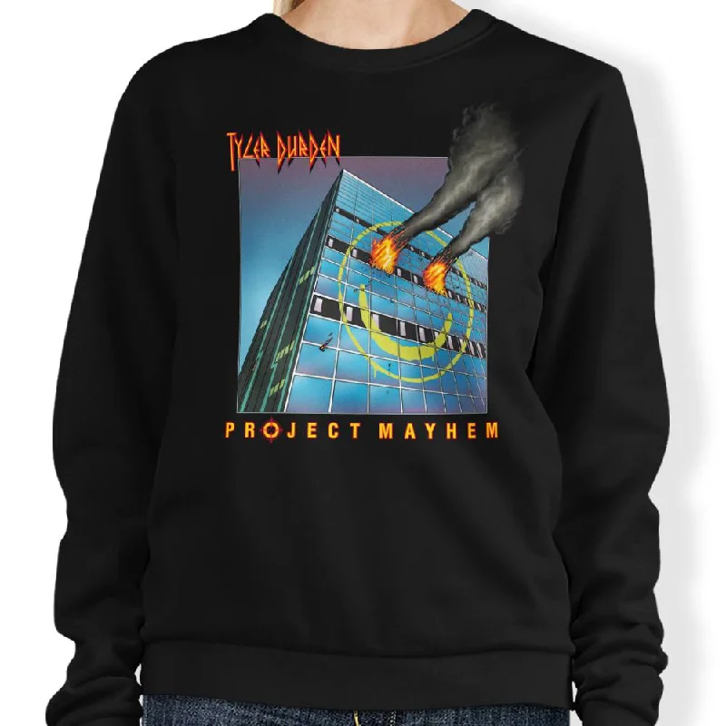 men's lightweight linen blend shirt for warm weatherProject Mayhem - Sweatshirt