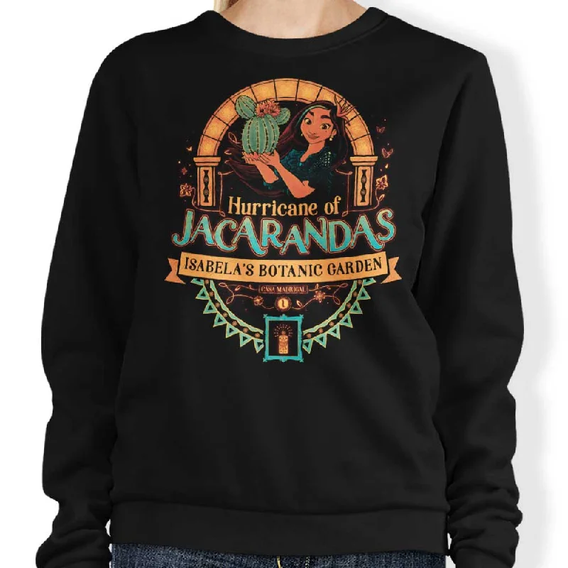 men's thermal long-sleeve shirt with zippered pocketsHurricane of Jacarandas - Sweatshirt