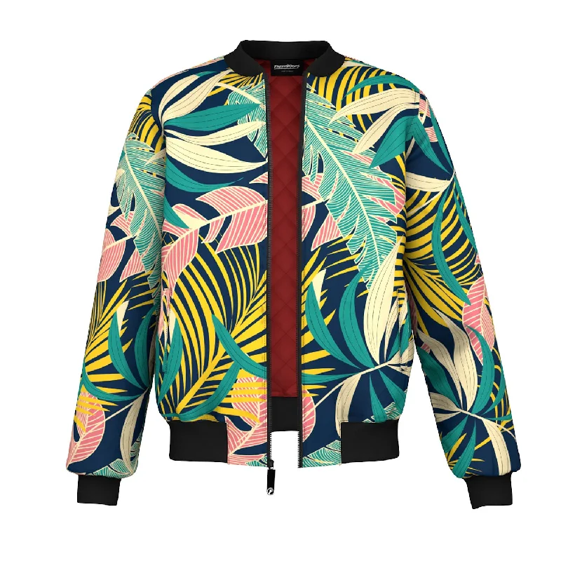 men's insulated puffer jacketHawaii Bomber Jacket