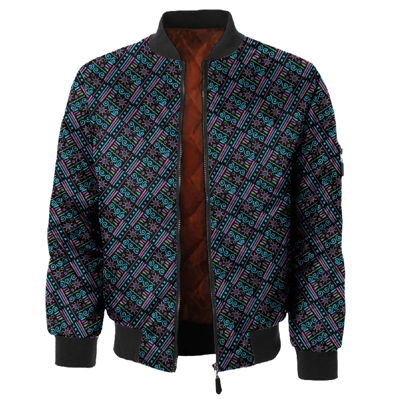 men's denim jacket with embroideryTaki Taki Bomber Jacket