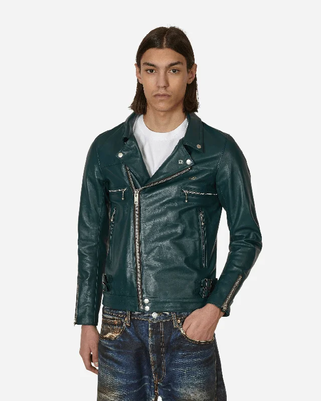 men's padded puffer vestLeather Rider Jacket Green