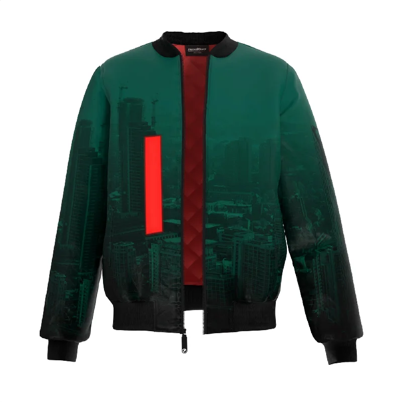 men's tailored wool coat with beltEmptiness Bomber Jacket