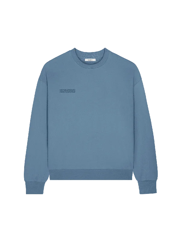 men's denim jacket with embroideryMens 365 Midweight Sweatshirt—indigo blue