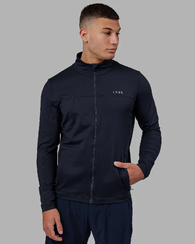 men's tailored blazer jacketStride Zip Through Performance Jacket - Navy