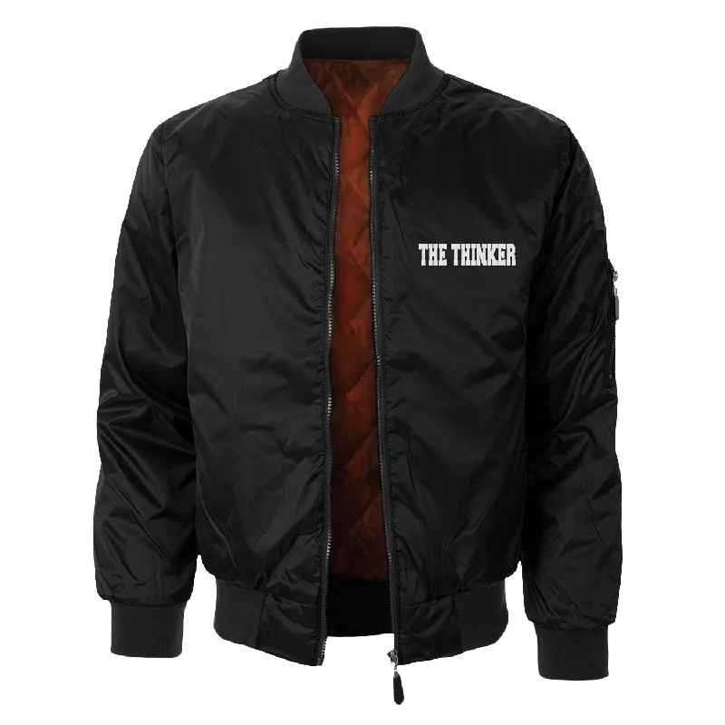 men's fleece-lined parkaThe Thinker Bomber Jacket