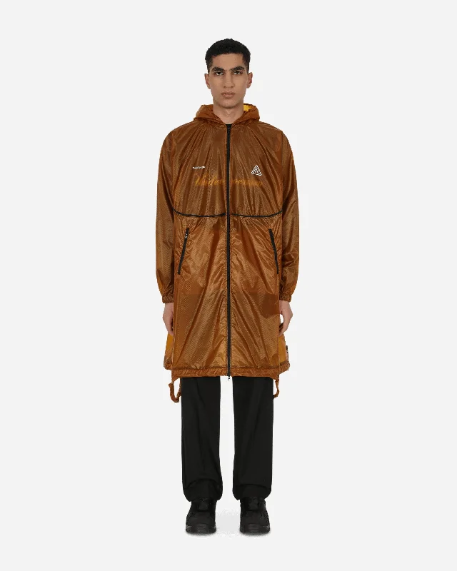 men's denim jacket with distressed detailingPackable Parka Jacket Brown
