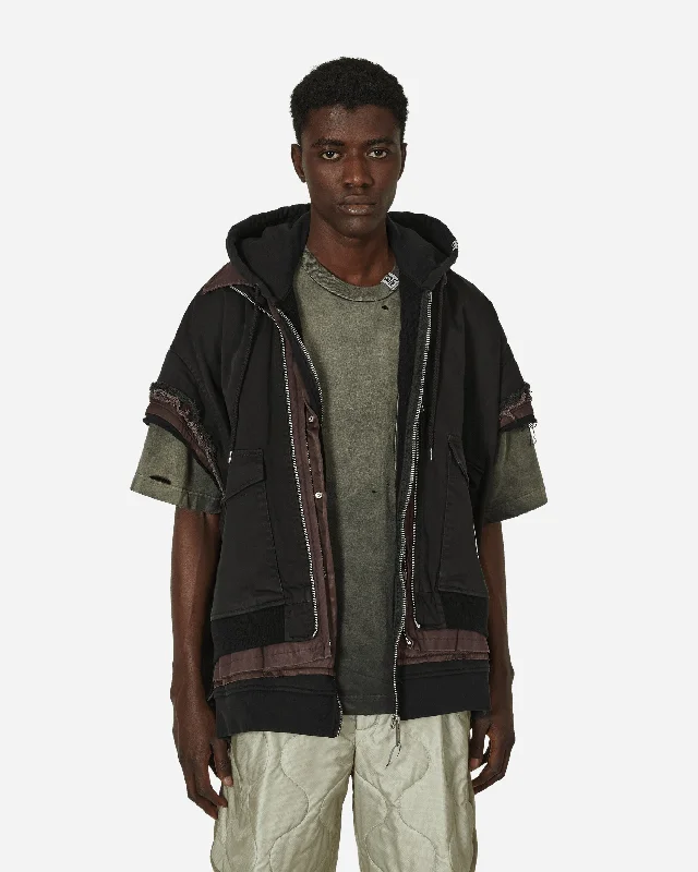 men's lightweight raincoatTriple Layered Vest Black