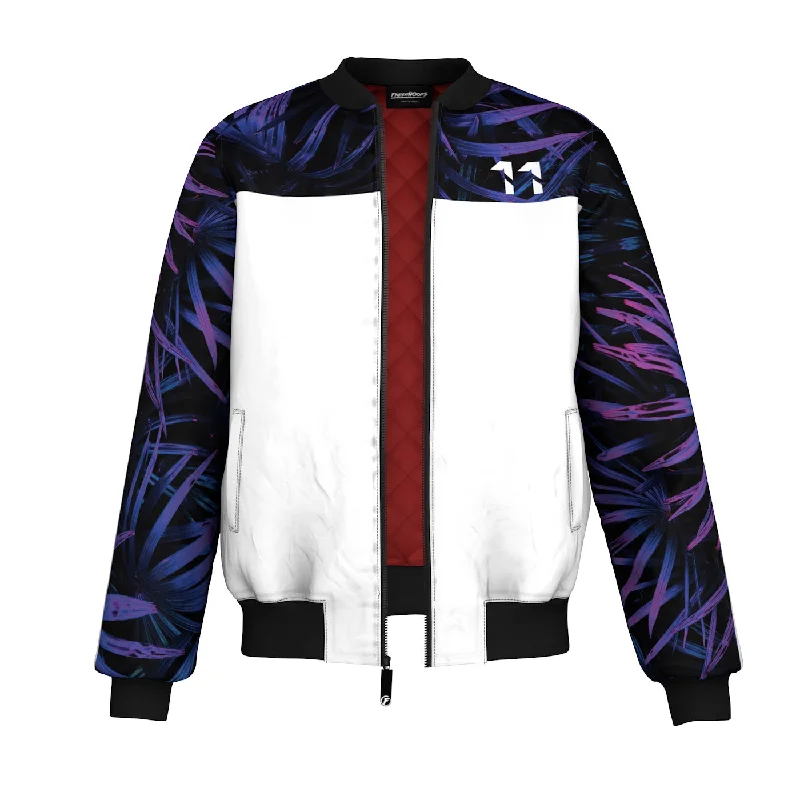 men's casual bomber jacketRoyal Purple Bomber Jacket