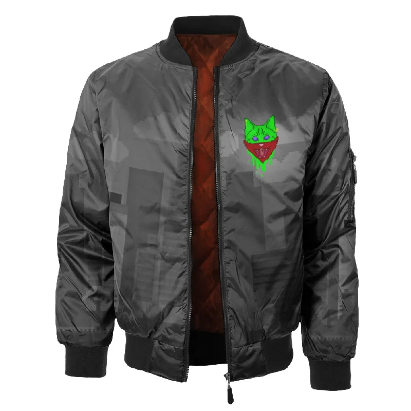 stylish men's peacoatTry Again Bomber Jacket