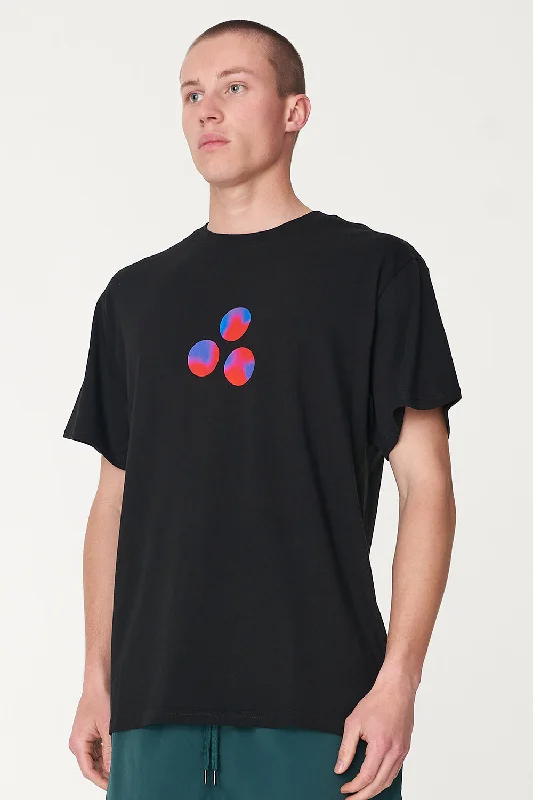 Huffer Mens Sup Tee/Hot 3 Ball Black