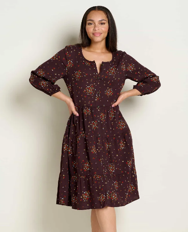 Manzana Tiered Long Sleeve Dress