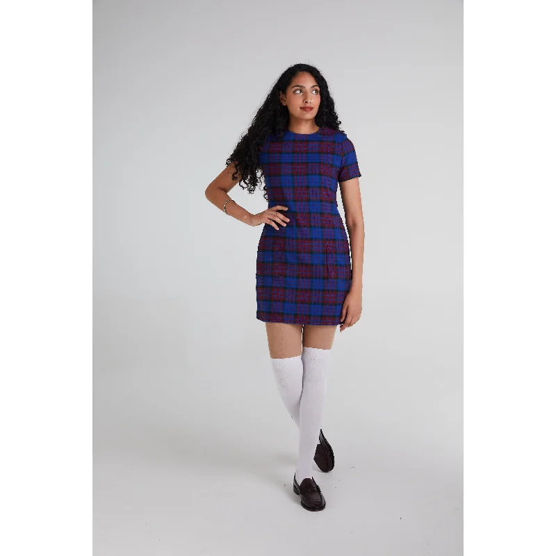 Modfather Clothing - Made in England 'The Nancy' Blue / Maroon - Dress