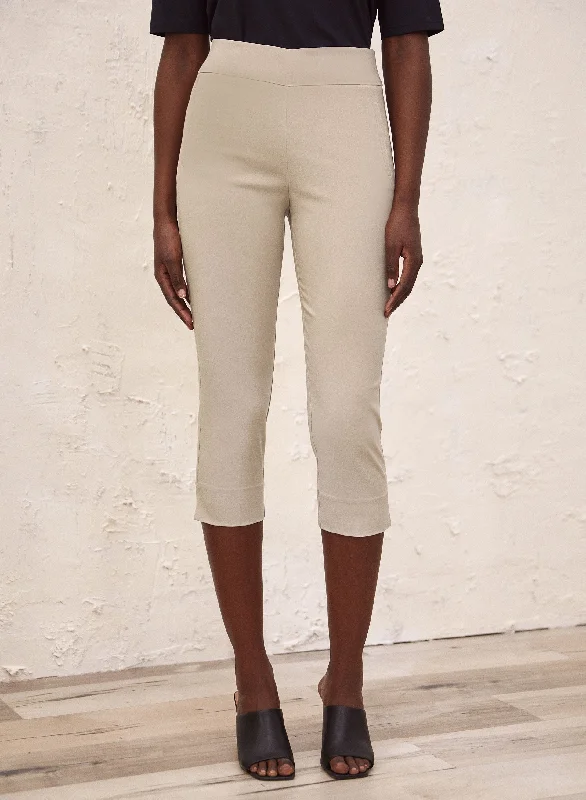 Pull-On Slim Leg Capris