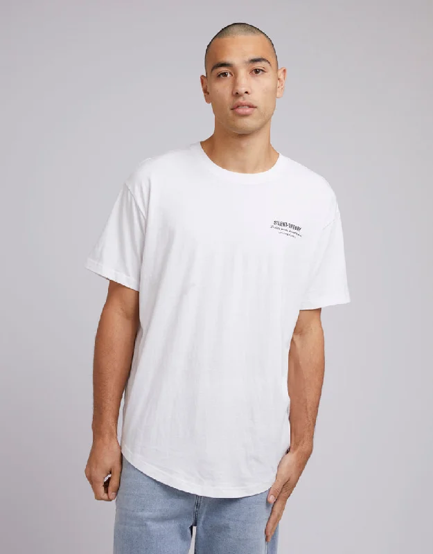 Silent Theory Mens Customs Tee White