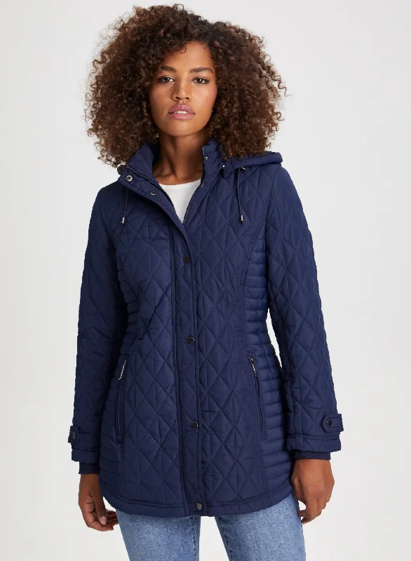 Vegan Down Quilted Coat