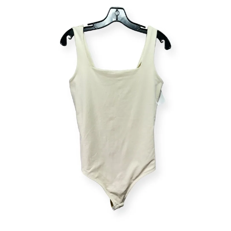 Cream Bodysuit Live in the Moment, Size L