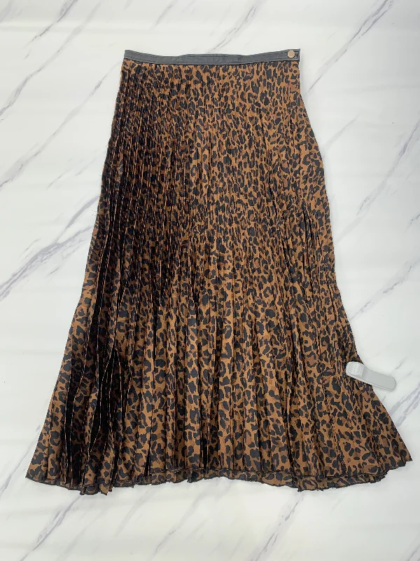 Skirt Maxi By Zara In Animal Print, Size: M