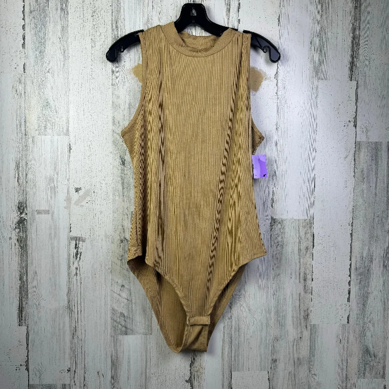 Tan Bodysuit Shein, Size 1x