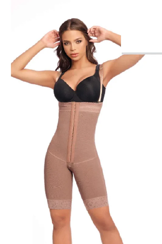 Mid-leg bodyshaper with Open cup Design